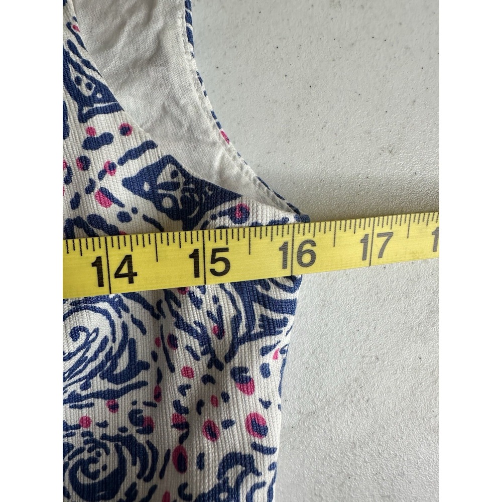 Lilly Pulitzer Womens Delia Starfish Print Blue Pink Shift Dress Size 4 - Picture 12 of 13